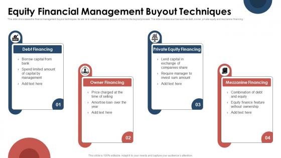 Equity Financial Management Buyout Techniques