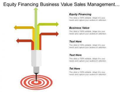 Equity financing business value sales management inventory management