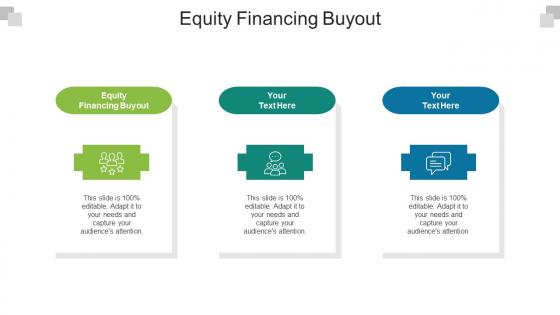 Equity Financing Buyout Ppt Powerpoint Presentation File Show Cpb