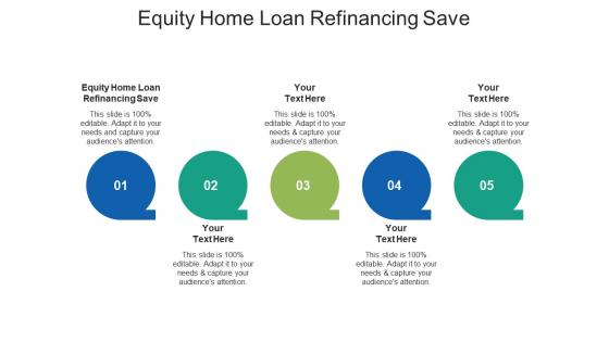 Equity home loan refinancing save ppt powerpoint presentation show images cpb