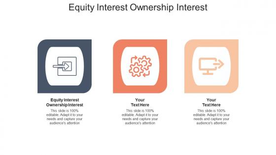 Equity interest ownership interest ppt powerpoint presentation layouts clipart cpb