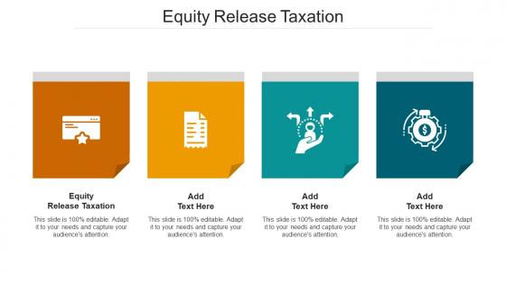 Equity Release Taxation Ppt Powerpoint Presentation Model Guide Cpb