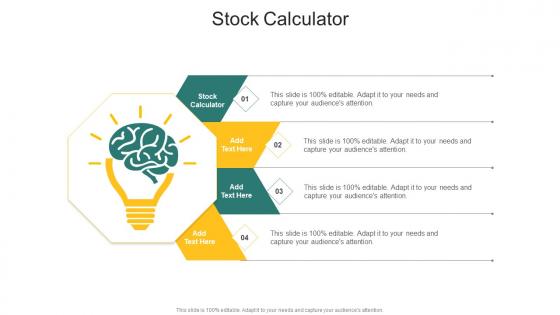 Equity Stock Calculator In Powerpoint And Google Slides Cpb