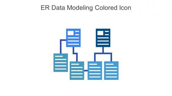 ER Data Modeling Colored Icon In Powerpoint Pptx Png And Editable Eps Format