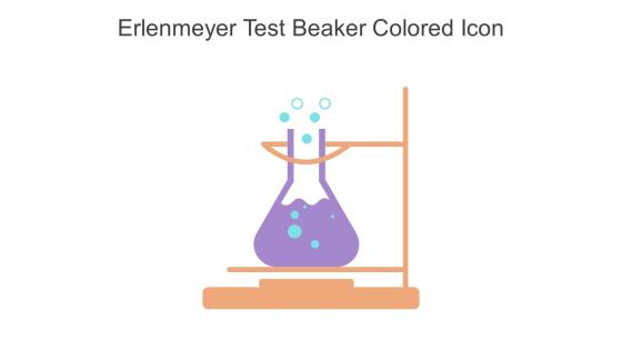 Erlenmeyer Test Beaker Colored Icon In Powerpoint Pptx Png And Editable Eps Format