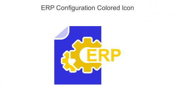 ERP Configuration Colored Icon In Powerpoint Pptx Png And Editable Eps Format