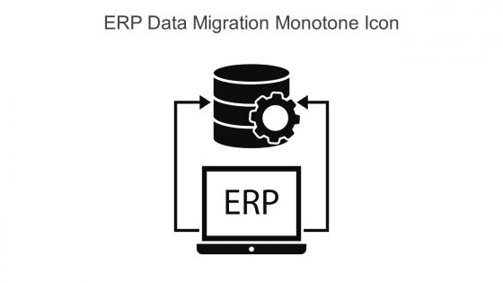 ERP Data Migration Monotone Icon In Powerpoint Pptx Png And Editable Eps Format