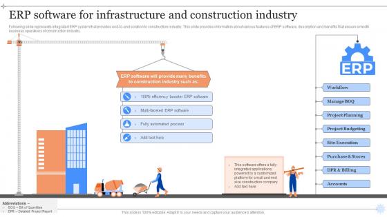 ERP Software For Infrastructure And Construction Industry