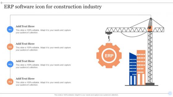 ERP Software Icon For Construction Industry