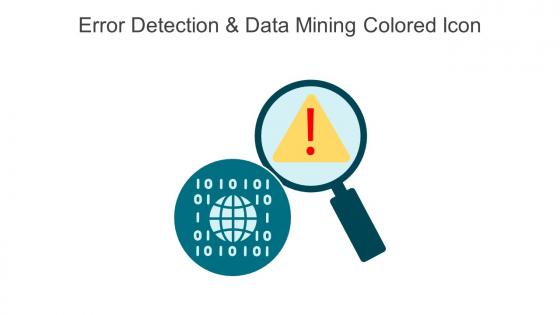 Error Detection And Data Mining Colored Icon In Powerpoint Pptx Png And Editable Eps Format