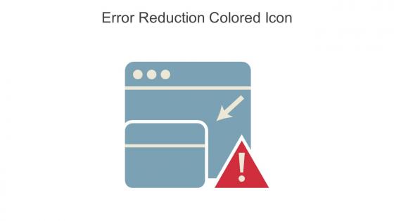 Error Reduction Colored Icon In Powerpoint Pptx Png And Editable Eps Format