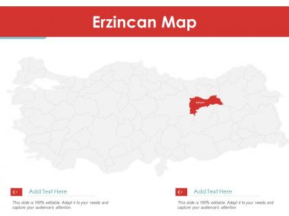 Erzincan map powerpoint presentation ppt template