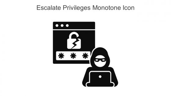 Escalate Privileges Monotone Icon In Powerpoint Pptx Png And Editable Eps Format