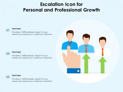 Escalation icon for personal and professional growth