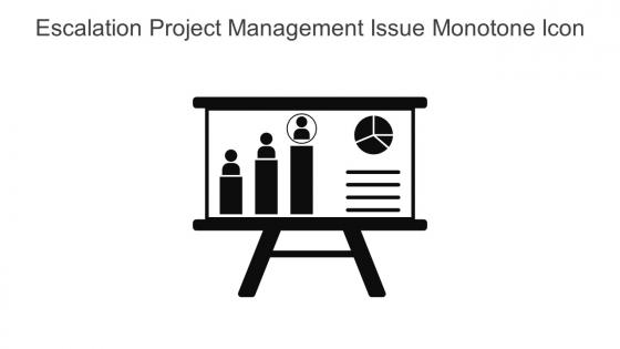 Escalation Project Management Issue Monotone Icon In Powerpoint Pptx Png And Editable Eps Format
