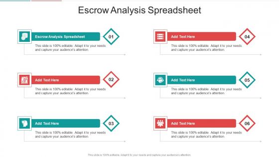 Escrow Analysis Spreadsheet In Powerpoint And Google Slides Cpb