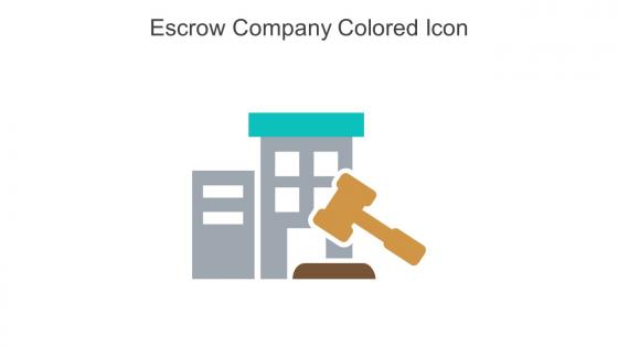 Escrow Company Colored Icon In Powerpoint Pptx Png And Editable Eps Format