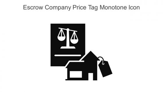 Escrow Company Price Tag Monotone Icon In Powerpoint Pptx Png And Editable Eps Format