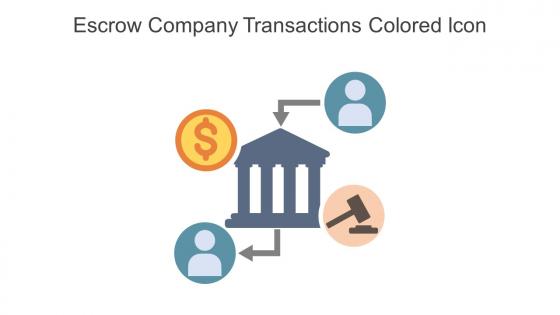 Escrow Company Transactions Colored Icon In Powerpoint Pptx Png And Editable Eps Format