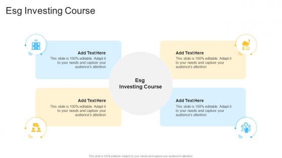 ESG Investing Course In Powerpoint And Google Slides Cpb