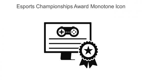 Esports Championships Award Monotone Icon In Powerpoint Pptx Png And Editable Eps Format