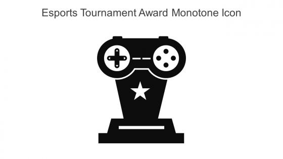 Esports Tournament Award Monotone Icon In Powerpoint Pptx Png And Editable Eps Format