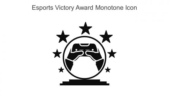 Esports Victory Award Monotone Icon In Powerpoint Pptx Png And Editable Eps Format