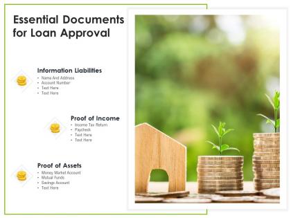 Essential documents for loan approval