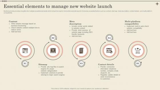 Essential Elements To Manage New Website Launch Increase Business Revenue