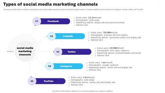 Essential Guide To Database Marketing Types Of Social Media Marketing Channels MKT SS V
