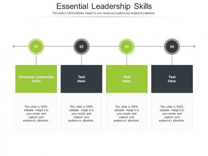 Essential leadership skills ppt powerpoint presentation gallery cpb