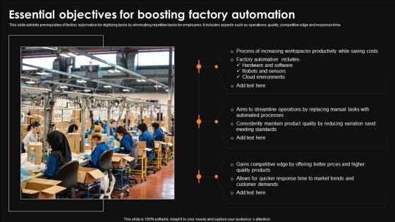 Essential Objectives For Boosting Factory Automation