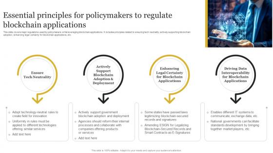 Essential Principles For Policymakers To Regulate Blockchain Definitive Guide To Blockchain BCT SS V