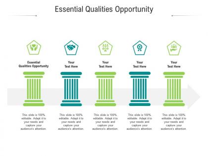 Essential qualities opportunity ppt powerpoint presentation icon clipart cpb