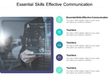 Essential skills effective communication ppt powerpoint presentation file cpb