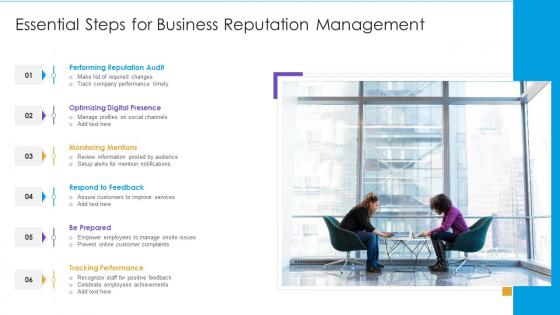 Essential steps for business reputation management