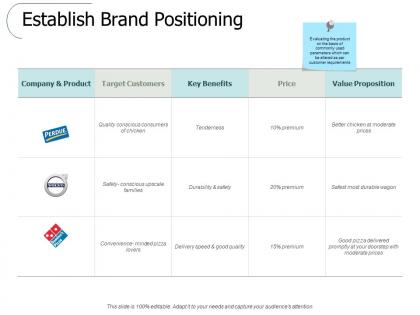 Establish brand positioning ppt powerpoint presentation slides guidelines