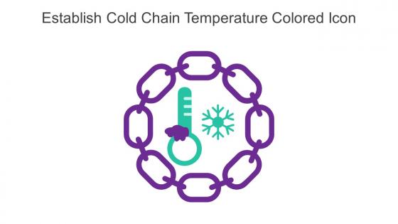 Establish Cold Chain Temperature Colored Icon In Powerpoint Pptx Png And Editable Eps Format
