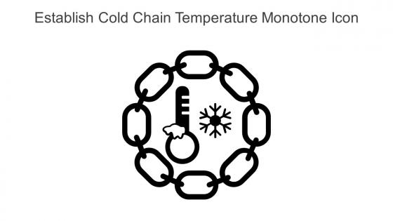 Establish Cold Chain Temperature Monotone Icon In Powerpoint Pptx Png And Editable Eps Format