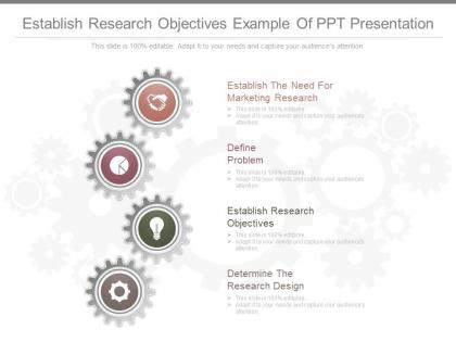 Establish research objectives example of ppt presentation