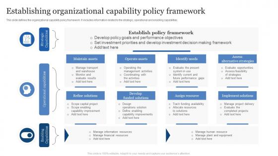 Establishing Organizational Capability Policy Framework