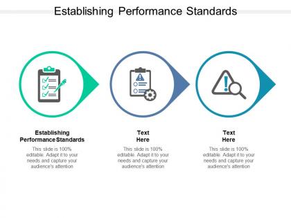 Establishing performance standards ppt powerpoint presentation deck cpb