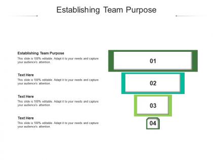 Establishing team purpose ppt powerpoint presentation infographics design inspiration cpb