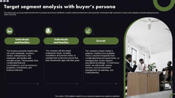 Estate Planning Business Plan Target Segment Analysis With Buyers Persona BP SS