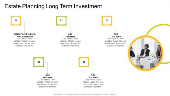 Estate Planning Long Term Investment In Powerpoint And Google Slides Cpb