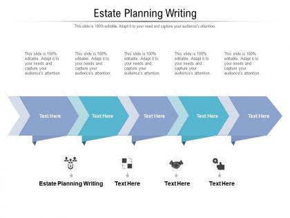 Estate planning writing ppt powerpoint presentation model background designs cpb