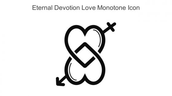 Eternal Devotion Love Monotone Icon In Powerpoint Pptx Png And Editable Eps Format