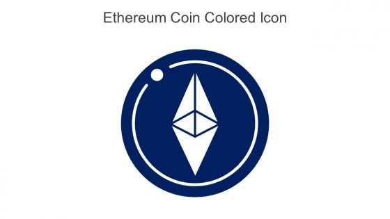 Ethereum Coin Colored Icon In Powerpoint Pptx Png And Editable Eps Format