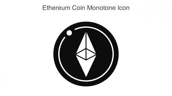 Ethereum Coin Monotone Icon In Powerpoint Pptx Png And Editable Eps Format