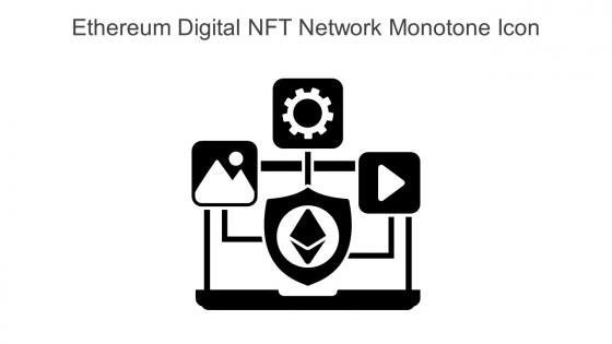 Ethereum Digital NFT Network Monotone Icon In Powerpoint Pptx Png And Editable Eps Format